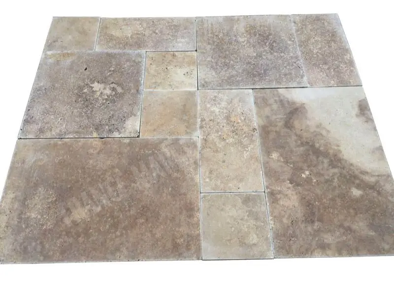 Travertin Walnut Big Opus Romain 3 cm Antique 1'er Choix  52 € HT - m².webp