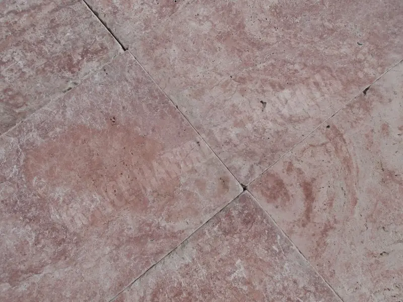 Travertin Rose Rouge 40,6x61x3 cm Antique 1'er Choix 52 € HT - m² - 02.webp