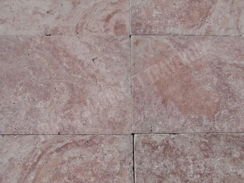 Travertin Rose Rouge 40,6x61x3 cm Antique 1'er Choix 52 € HT - m² - 01.webp