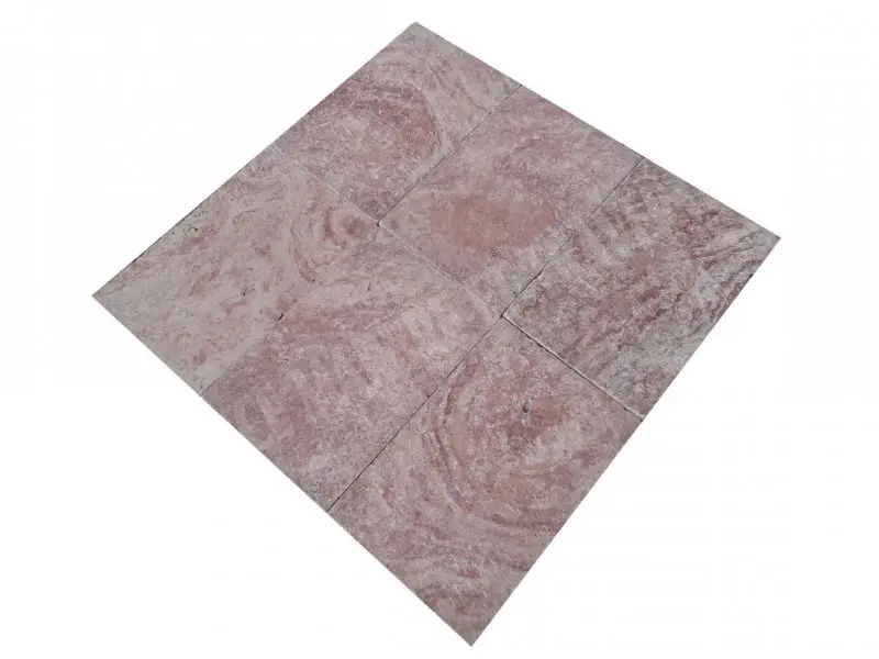 Travertin Rose Rouge 40,6x61x3 cm Antique 1'er Choix 52 € HT - m² - 04.webp