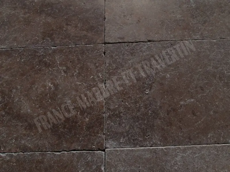 Travertin Noce Marron 40,6x61x3 cm Antique 1'er Choix 49 € HT - m² - 01.webp