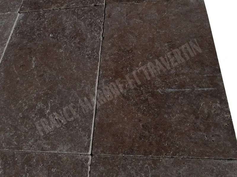 Travertin Noce Marron 40,6x61x3 cm Antique 1'er Choix 49 € HT - m² - 02.webp