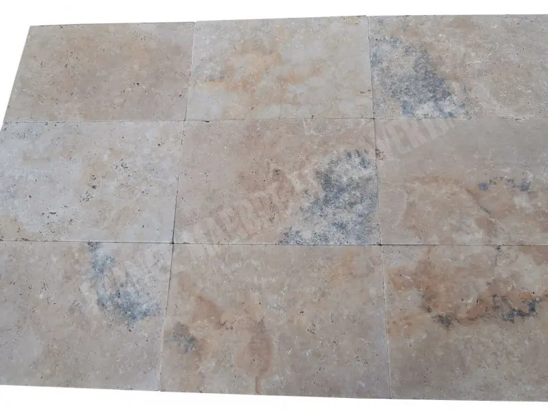 Travertin Rustique Gold 40,6x61x3 cm Antique 1'er choix 42 € HT - m² - 01.webp