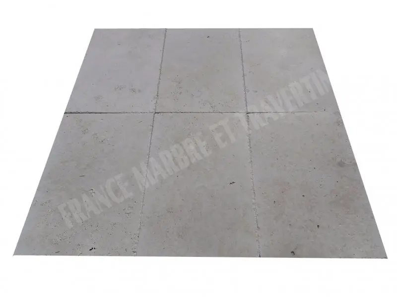 Travertin Classique Clair Brossé 60x90x1,5cm Bords Eclaté 1er choix 55 € HT - m².webp
