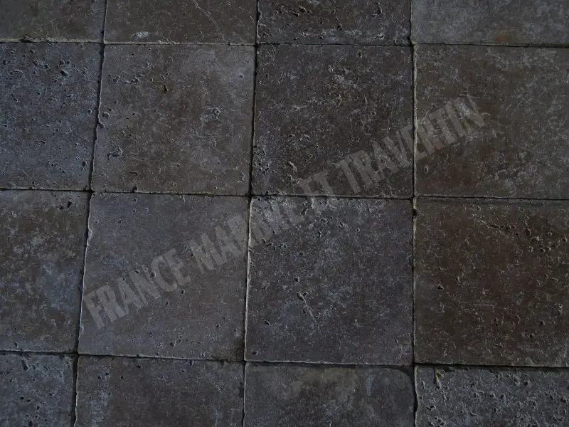 Travertin Noce Marron 20,3x20,3x1,2 cm Antique 1'er Choix 39 € HT - m² - 01.webp