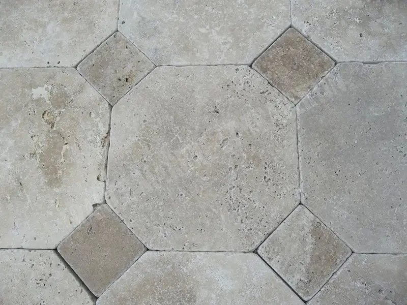 Travertin Classique et Noce Hexagone 30,5x30,5x1 cm Antique 1'er Choix  75 € HT - m² - 04.webp