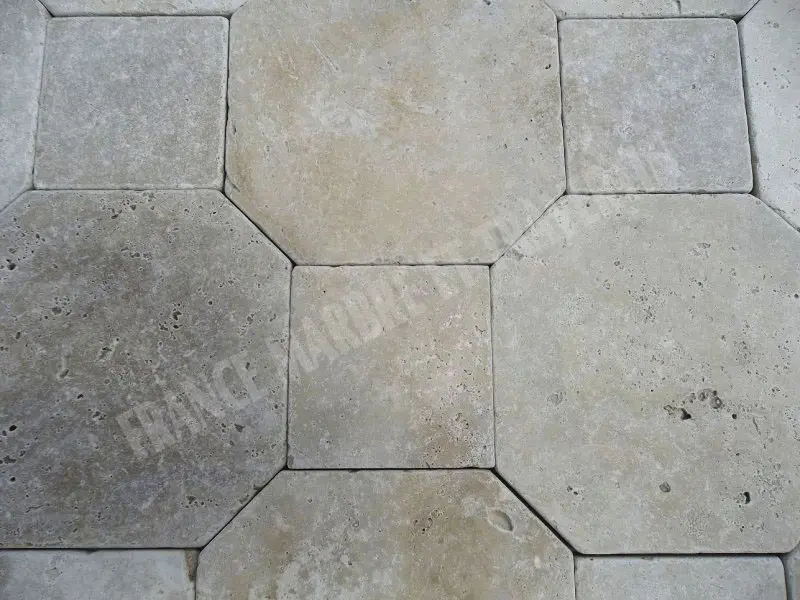 Travertin Classique  Hexagone 30,5x30,5x1 cm Antique 1'er Choix  75 € HT - m² - 03.webp