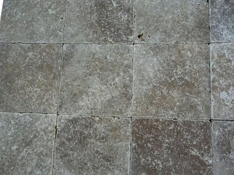 Travertin Walnut 20,3x20,3x3 cm 1'er Choix Pavée Antique 39 € HT - m² - 02.webp