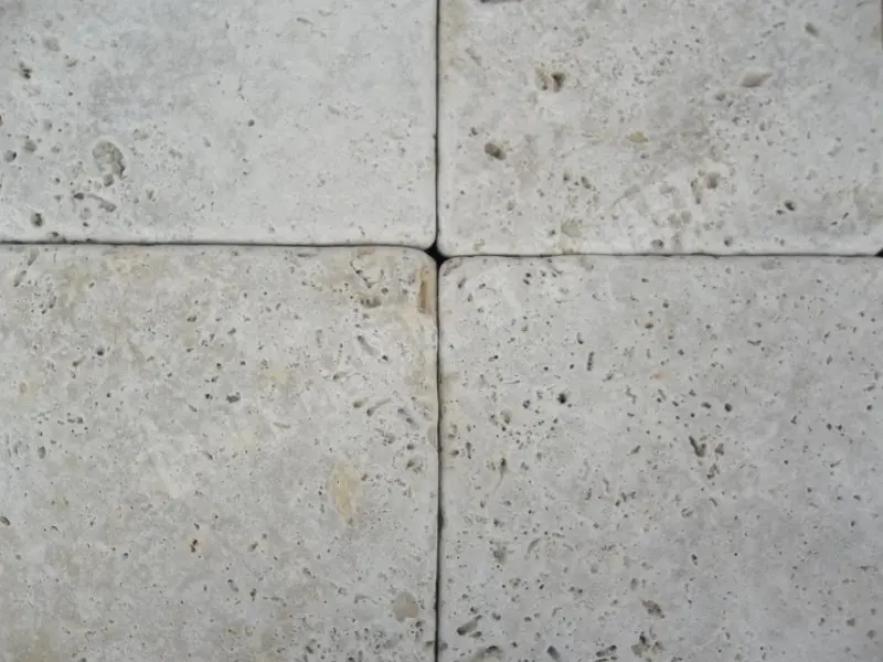 Travertin Classique Clair Pave 20,3x20,3x3 cm 1'er Choix Pavée Antique 40 € HT - m² - 04.webp