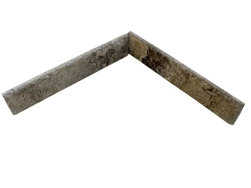 Travertin Walnut  Plinthes 40,6x8x1,2 cm Brossée 1'er Choix 4 € HT - piece - 04.webp