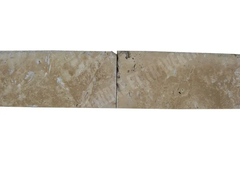 Travertin Classique Clair  Plinthes 40,6x8x1,2 cm Brossée 1'er Choix 4 € HT - piece - 03.webp