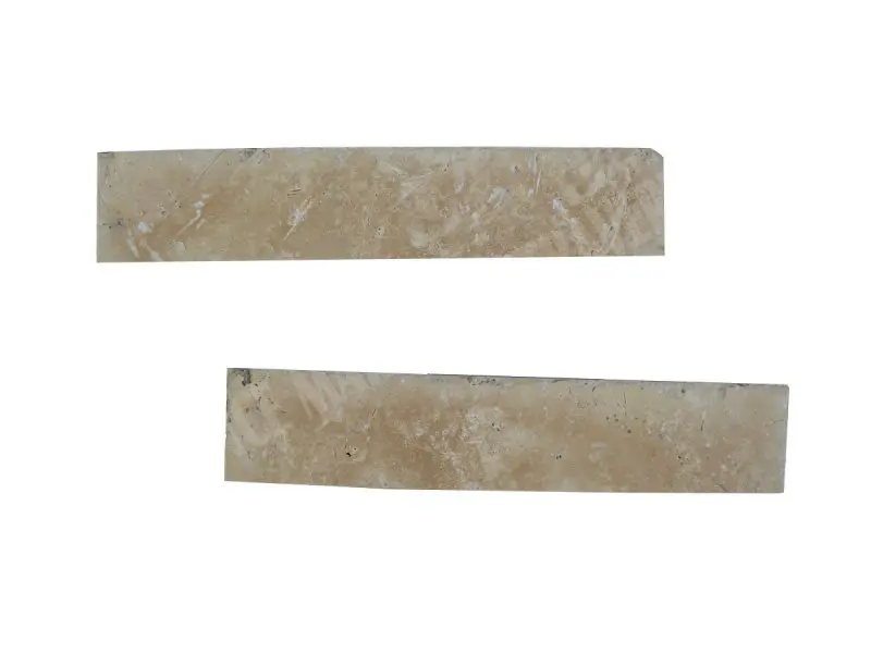 Travertin Classique Clair  Plinthes 40,6x8x1,2 cm Brossée 1'er Choix 4 € HT - piece - 01.webp