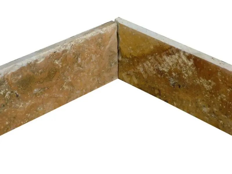 Travertin Jaune Plinthes 40,6x8x1,2 cm Brossée 1'er Choix 4 € HT - piece - 03.webp
