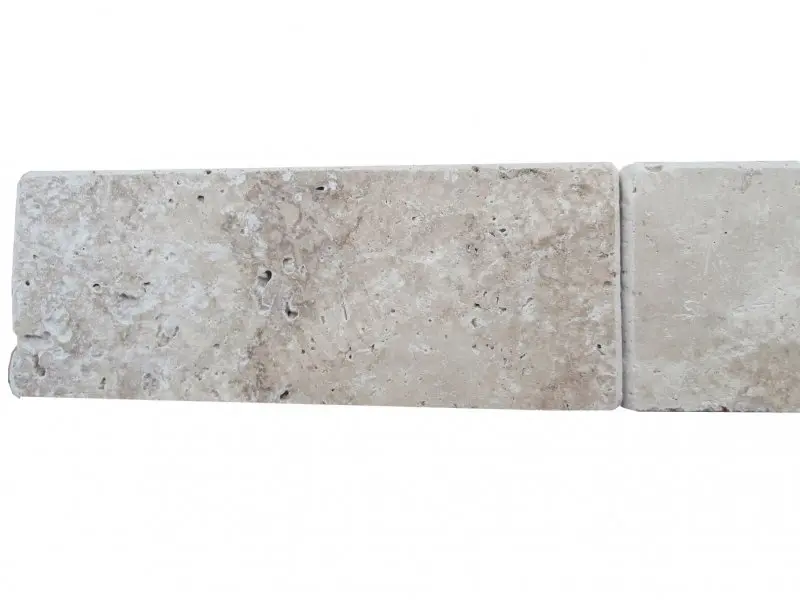 Travertin Classique Beige Plinthes 1'er choix Antique 20,3x8x1,2 cm 2 € HT - pièce - 03.webp