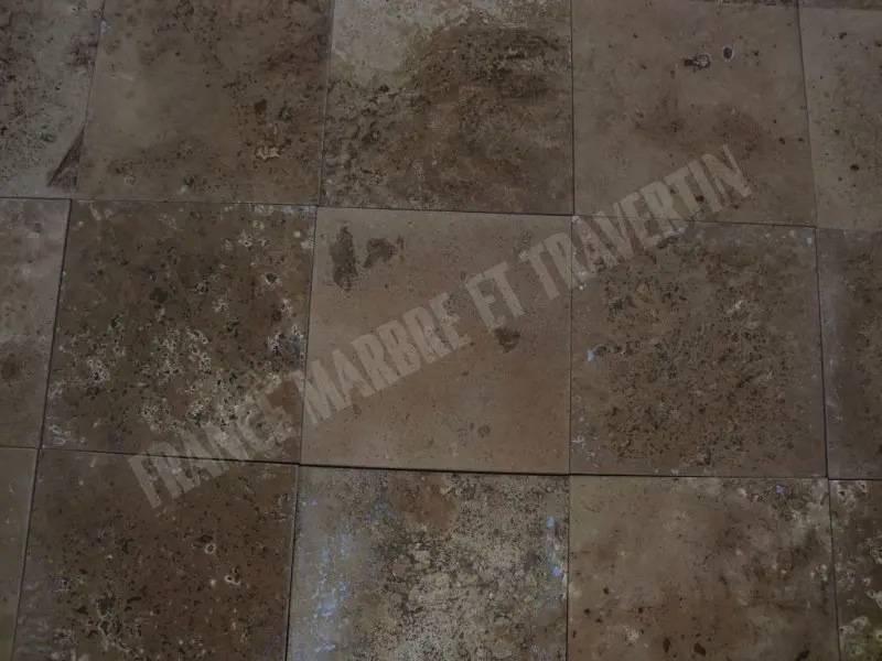 Travertin Noce Adoucie 30,5x30,5x1 cm Rustique 27 € HT-m² - 02.webp
