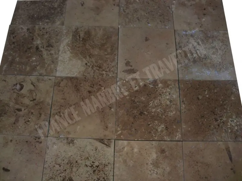 Travertin Noce Adoucie 30,5x30,5x1 cm Rustique 27 € HT-m².webp