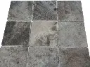 Travertin Gris 40,6x40,6x1,2 cm Rustique Brossée 32 € HT - m² - 01.webp