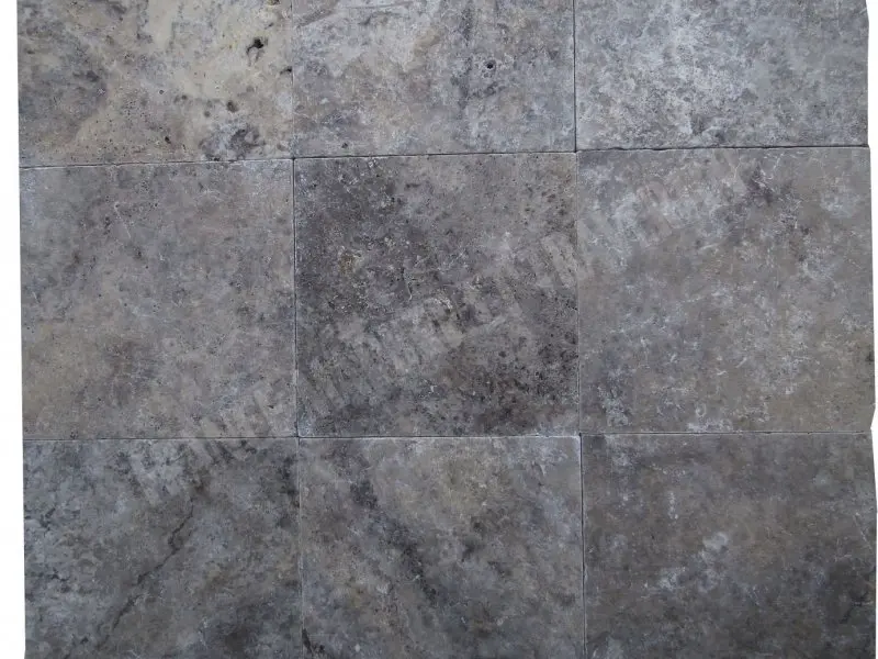 Travertin Gris Silver 45,7 x 45,7 x 1,2 cm Antique 1'er Choix 42 € HT - m²- 01.webp