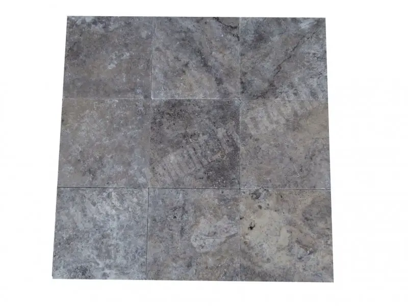 Travertin Gris Silver 45,7 x 45,7 x 1,2 cm Antique 1'er Choix 42 € HT - m².webp