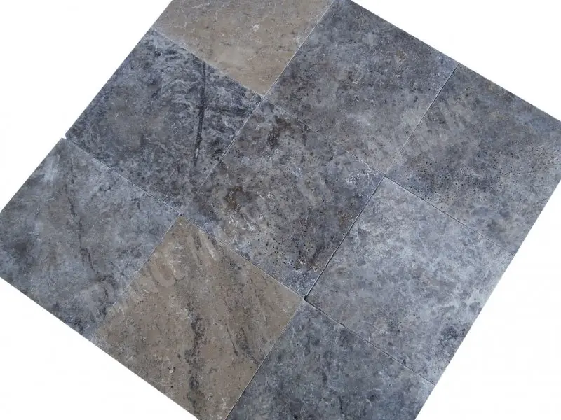 Travertin Gris Silver 50 x 50 x 2 cm Antique 1'er Choix 52 € HT - m² - 02.webp