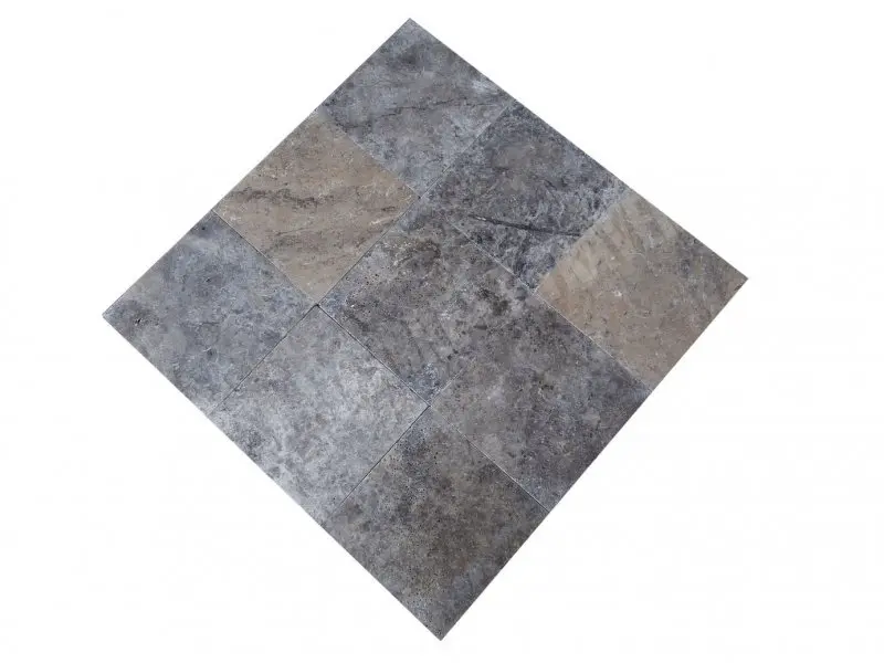 Travertin Gris Silver 50 x 50 x 2 cm Antique 1'er Choix 52 € HT - m² - 01.webp