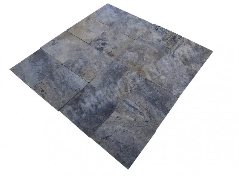 Travertin Gris Silver 50 x 50 x 3 cm Antique 1'er Choix 55 € HT - m² - 01.webp