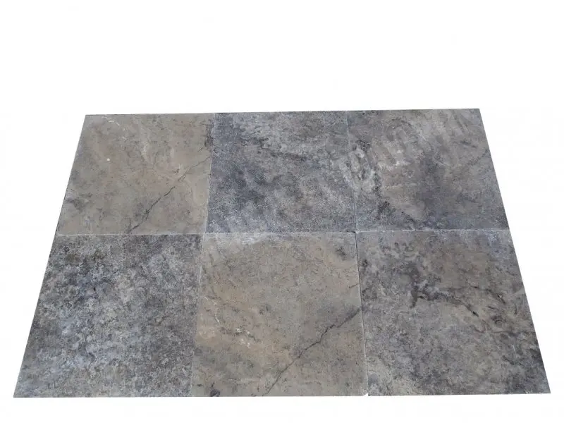 Travertin Gris Silver 61x61x1,5 cm Antique 1'er Choix 55 € HT - m².webp