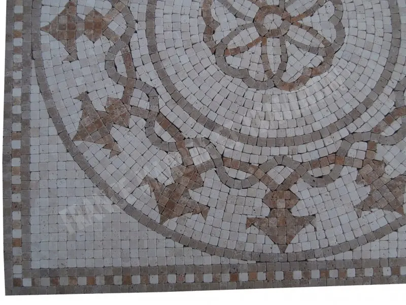 Travertin Mixte Micro Rosaces 61x61 cm Antique 1'er Choix 300 € HT - piece - 04.webp