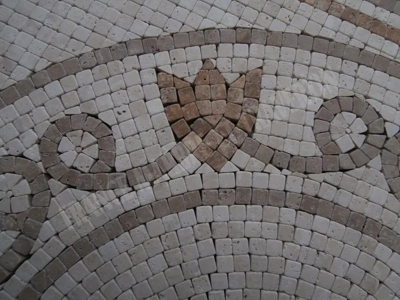 Travertin Mixte Micro Rosaces 61x61 cm Antique 1'er Choix 300 € HT - piece - 03.webp