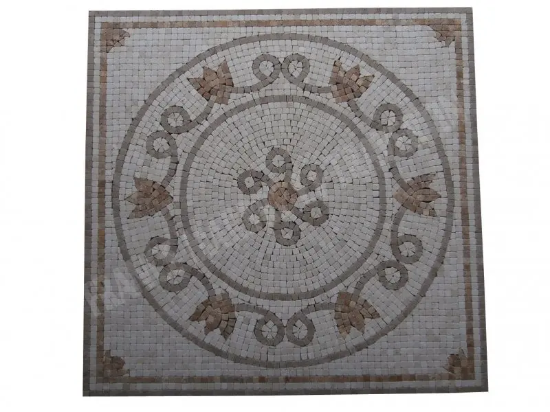 Travertin Mixte Micro Rosaces 61x61 cm Antique 1'er Choix 300 € HT - piece.webp