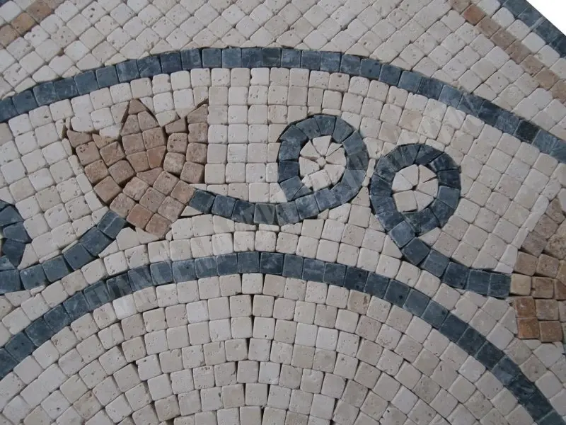 Travertin Mixte Micro Rosaces 61x61 cm Antique 1'er Choix 300 € HT - piece - 04.webp