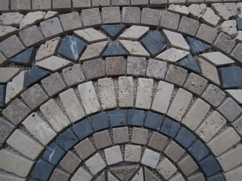 Travertin Mixte Rosaces 61x61 cm Antique 1'er Choix 125 € HT - piece - 03.webp