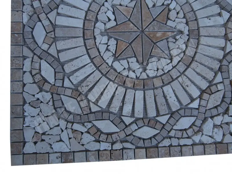 Travertin Mixte Rosaces Antique 61x61 cm Antique 1'er Choix 125 € HT - piece - 03.webp