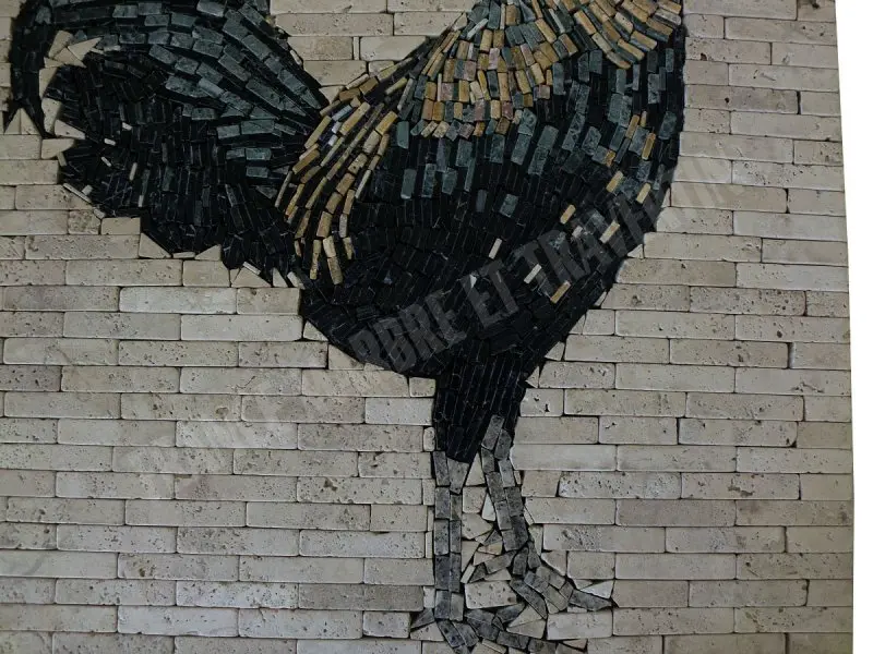 Travertin Rosaces Coq 60x60x1 cm Antique 550 € HT - piece - 02.webp