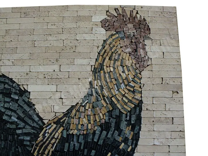 Travertin Rosaces Coq 60x60x1 cm Antique 550 € HT - piece - 01.webp