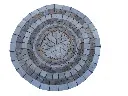Travertin Mixte Rosaces Rond Diametre 78 cm Antique Rustique 99 € HT - piece - 03.webp