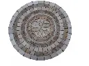 Travertin Mixte Rosaces Diametre 60 cm Antique Rustique 75 € HT - piece - 03.webp