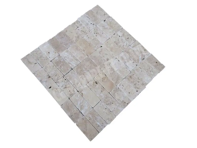 Travertin Classique Clair 7,5x15x1 cm Antique Rustique 24 € HT - m² - 04.webp