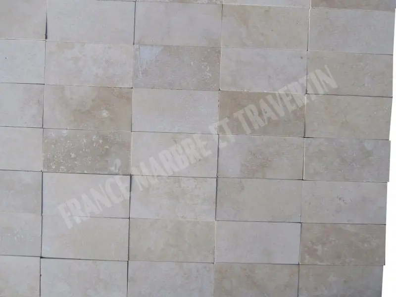 Travertin Classique Clair 7,5x15 cm Adoucie 1'er choix 27 € HT - m² - 02.webp