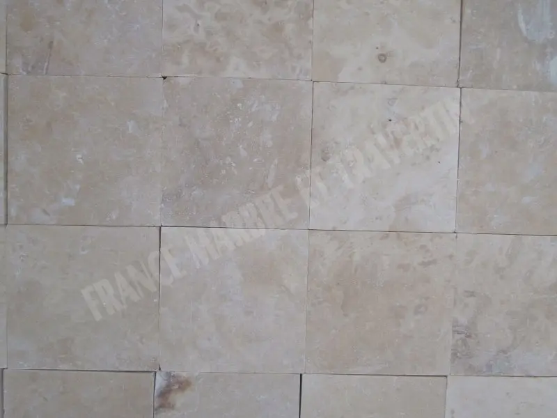 Travertin Classique 10x10x1cm Adoucie Rustique 22 € HT - m² - 02.webp
