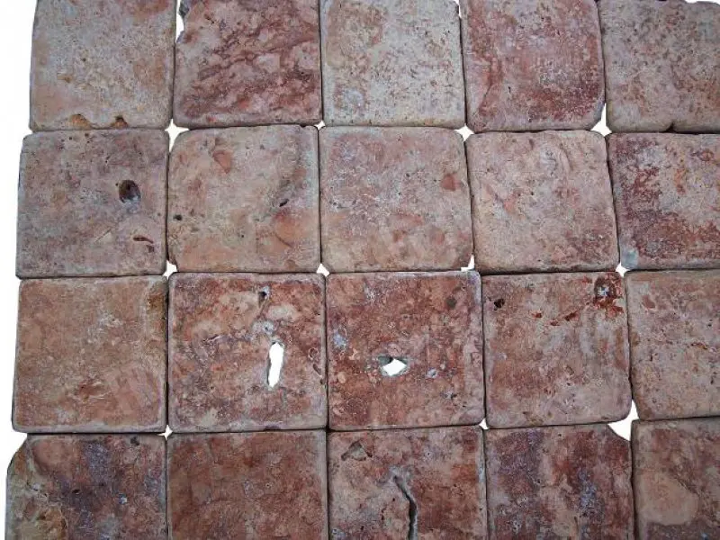 Travertin Rose 10x10x1 cm Antique Commercial 24 € HT - m² - 02.webp