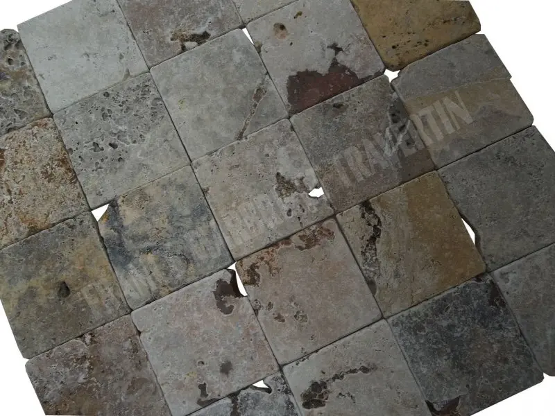 Travertin Carbien 10x10x1 cm Antique Commercial 29 € HT - m² - 01.webp