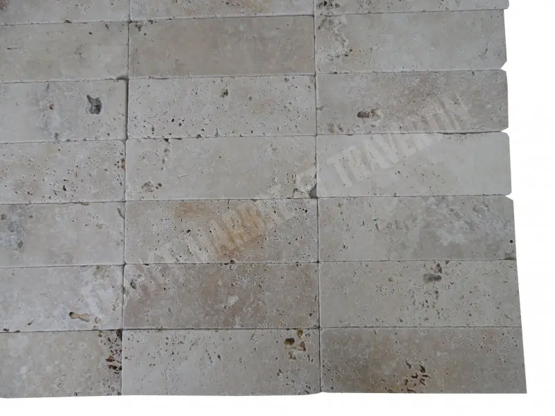 Travertin Classique Clair 10x30,5x1 cm Rustique Antique 32 € HT - m² - 01.webp