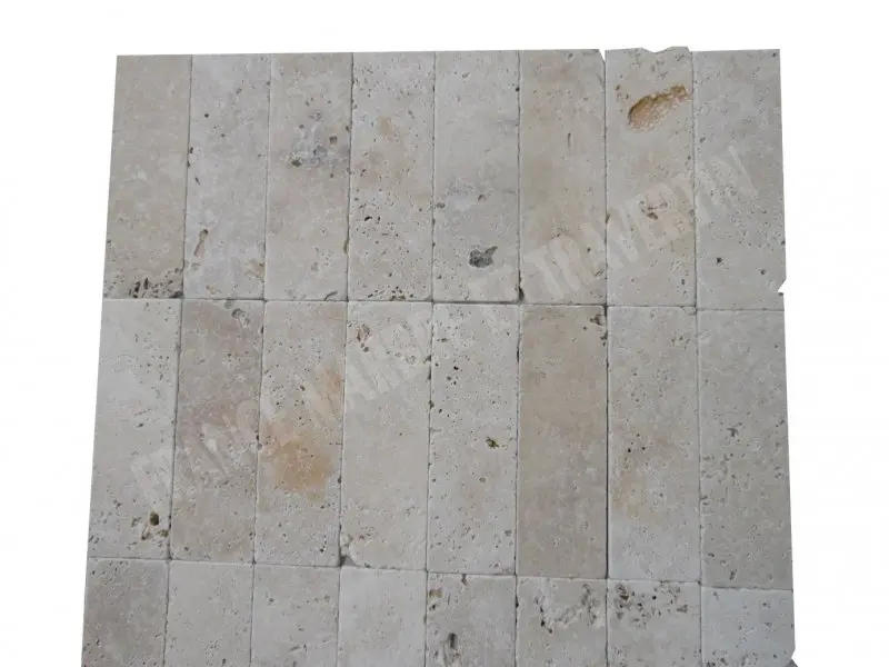 Travertin Classique Clair 10x30,5x1 cm Rustique Antique 32 € HT - m² - 02.webp