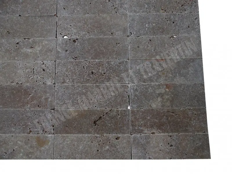 Travertin Noce 10x30,5x1 cm Rustique Antique 32 € HT - m² - 01.webp