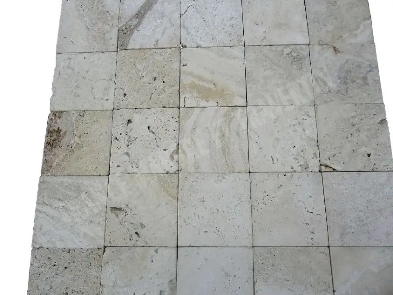 Travertin Ivoire 15x15x1 cm Antique Rustique 29 € HT - m² - 02.webp