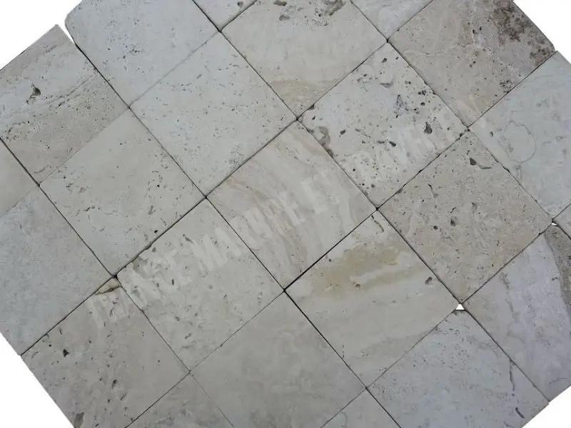 Travertin Ivoire 15x15x1 cm Antique Rustique 29 € HT - m² - 04.webp