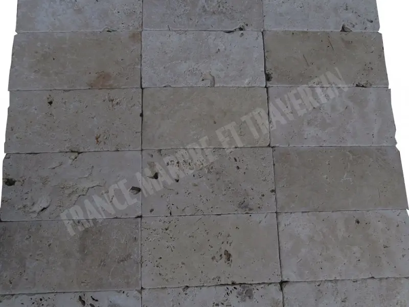 Travertin Classique Clair 15 x 30,5 cm Antique Rustique 29 € HT - m² - 01.webp