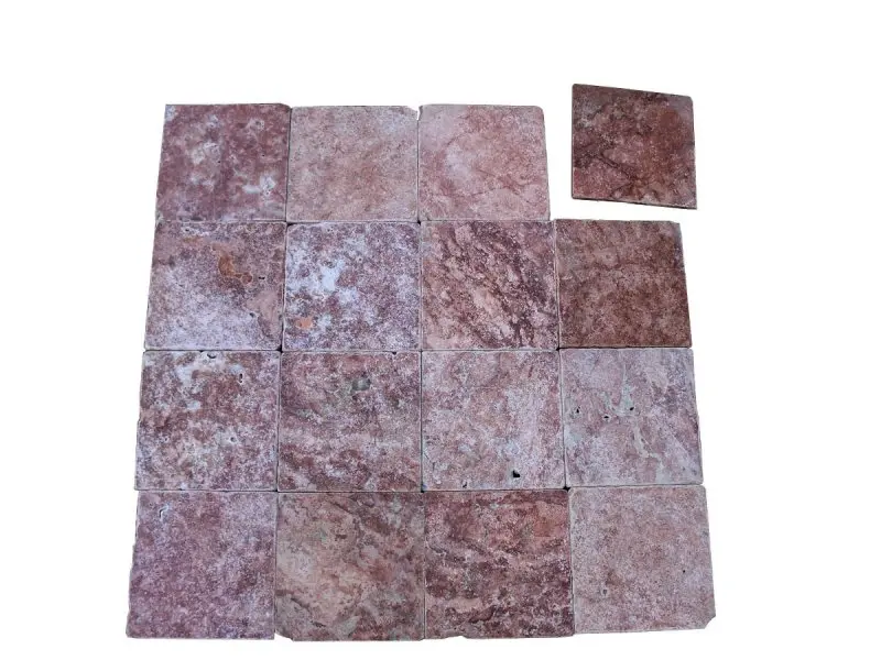 Travertin Rose 20x20x1 cm Rustique Antique 29 € HT - m² - 04.webp