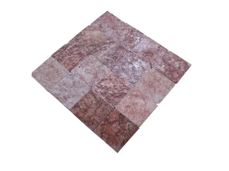 Travertin Rose 20x20x1 cm Rustique Antique 29 € HT - m² - 02.webp